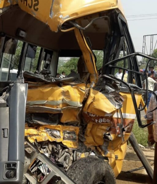 accident happened on Jagraon Moga highway road