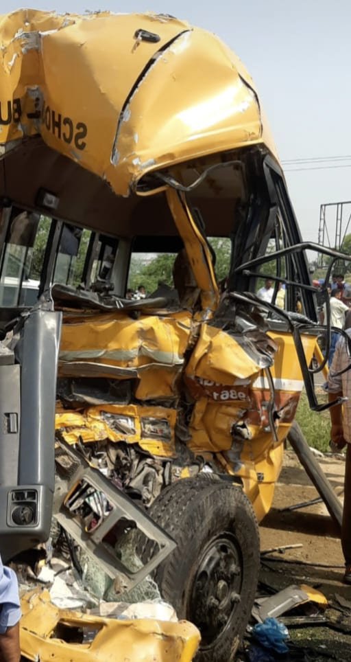 accident happened on Jagraon Moga highway road